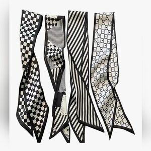 Satin Boho Bag/Head Scarfs (4 Piece) Brand New In Package